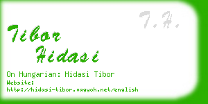 tibor hidasi business card